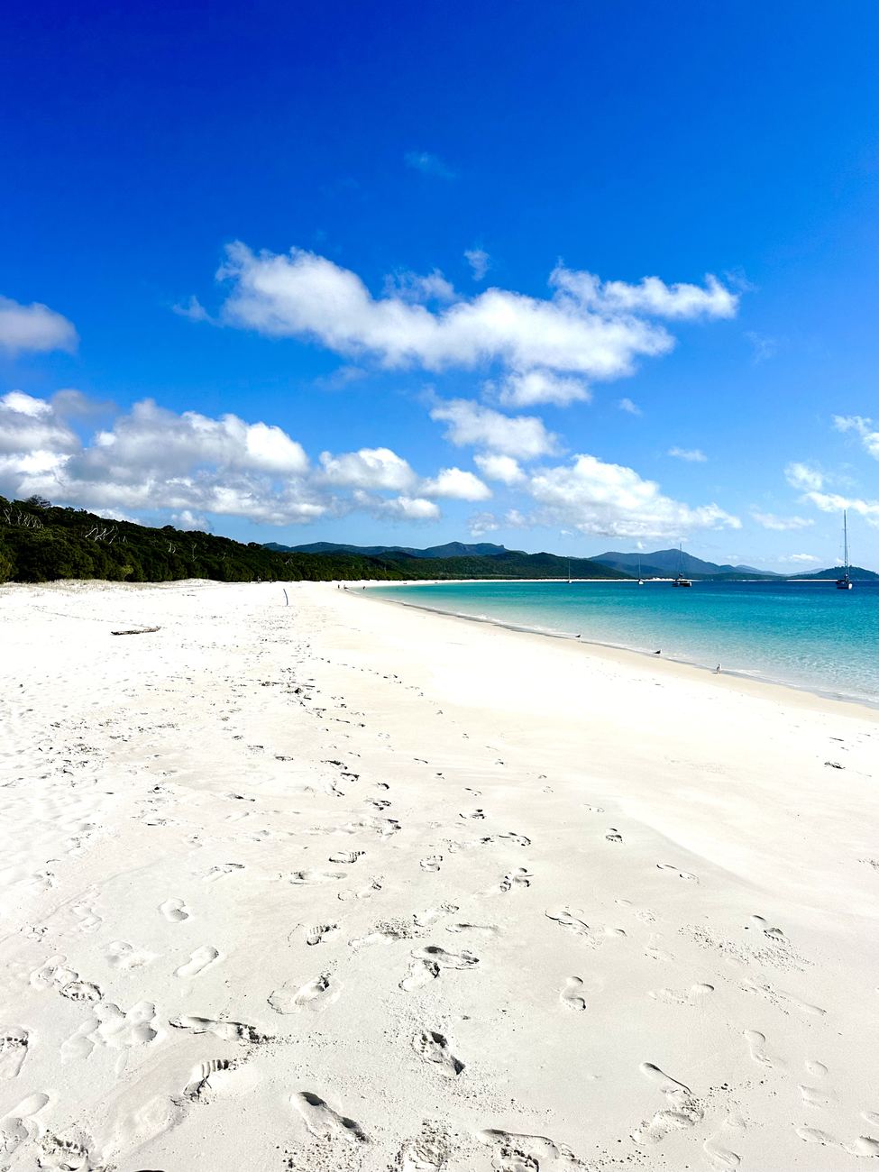 White sand and turquoise water